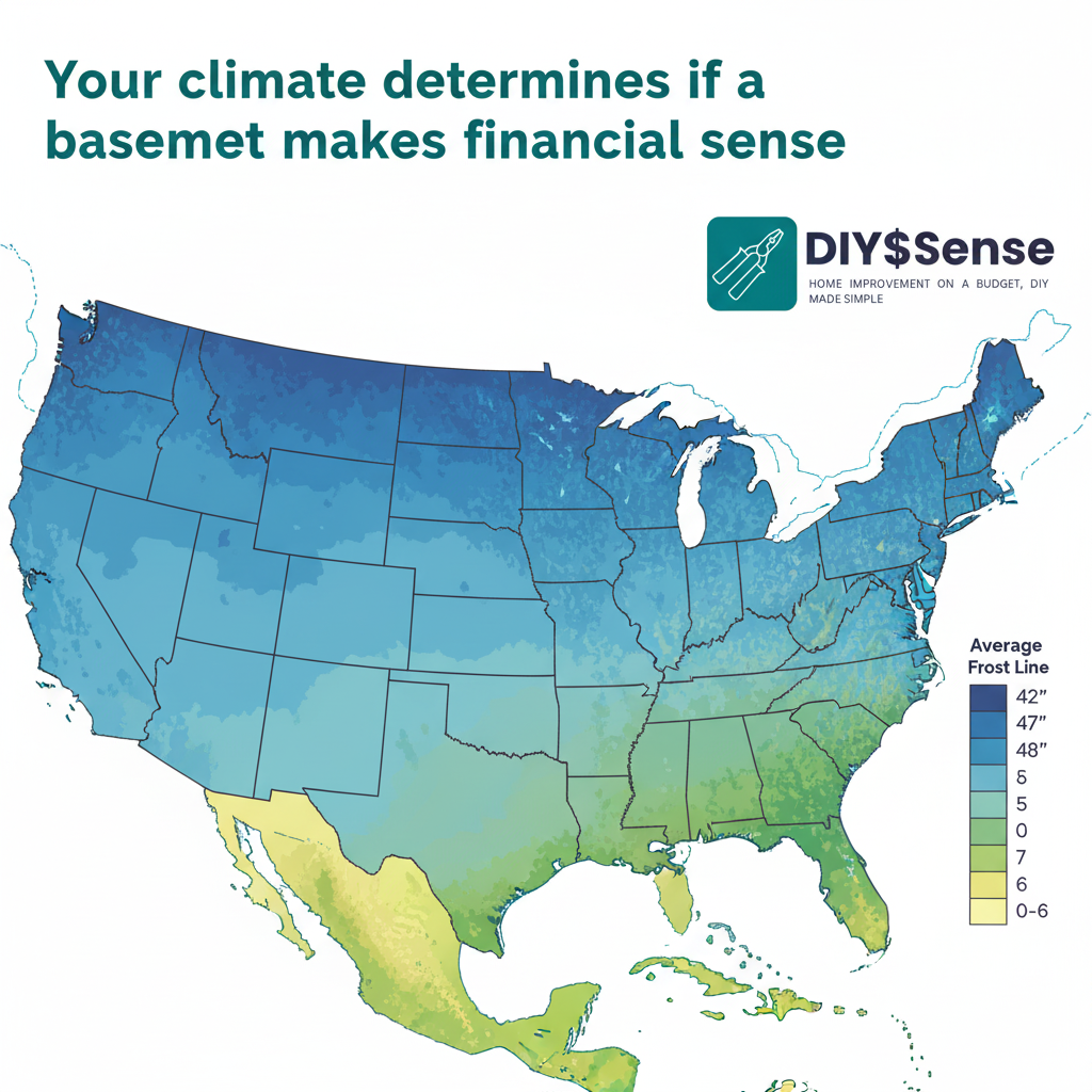 Your climate determines if a basement makes financial sense