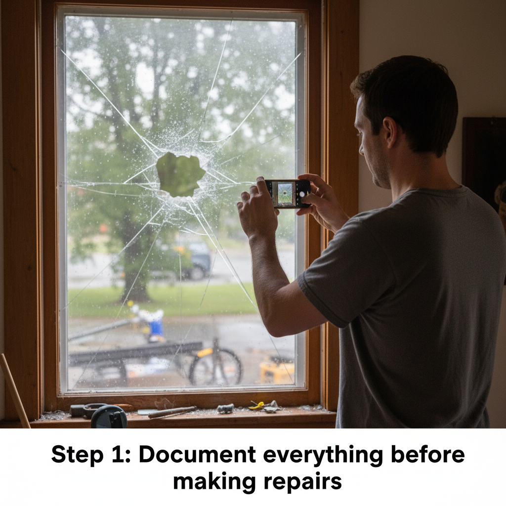 Document everything before making repairs