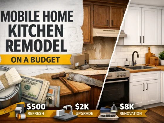 Mobile Home Kitchen Remodel on a Budget
