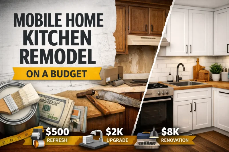 Mobile Home Kitchen Remodel on a Budget