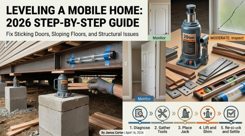 How to Level a Mobile Home: Step-by-Step Guide (2026)