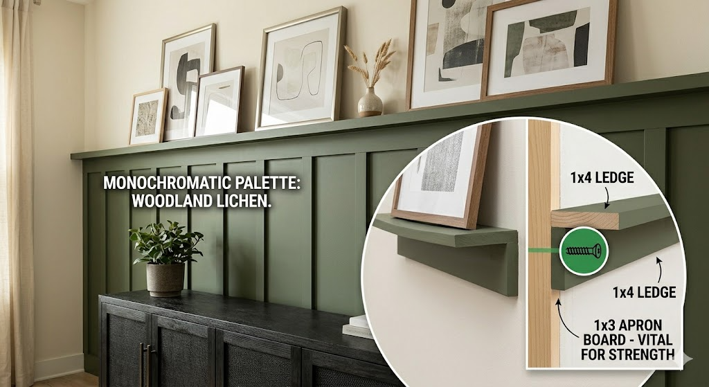 Board and Batten with a Picture Ledge